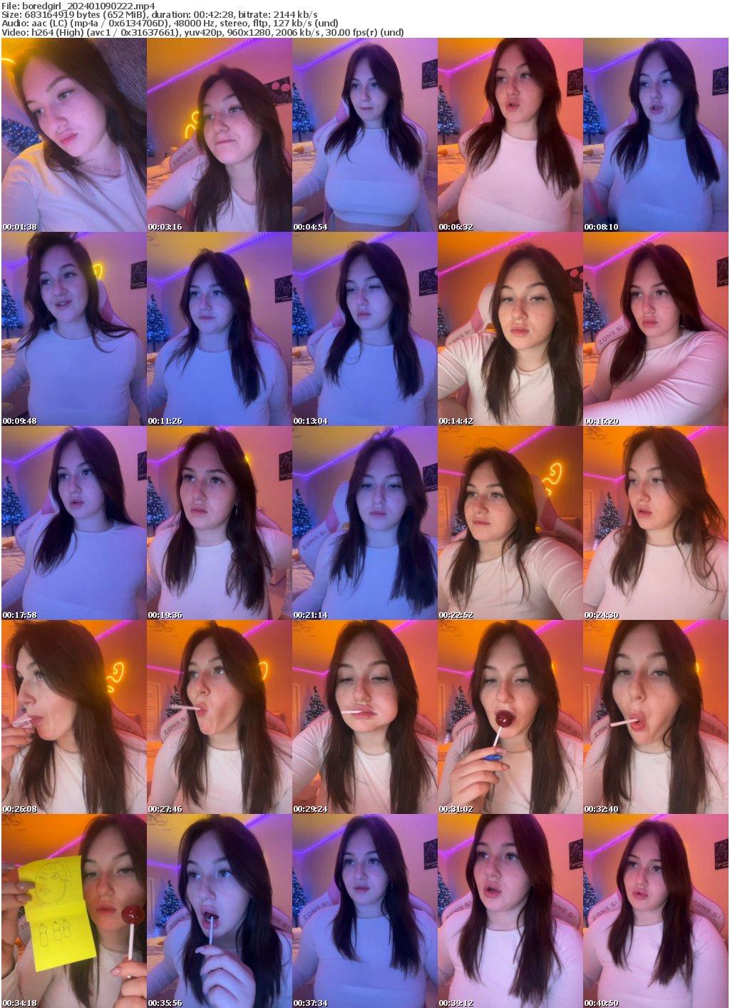 Preview thumb from boredgirl on 2024-01-09 @ bongacams