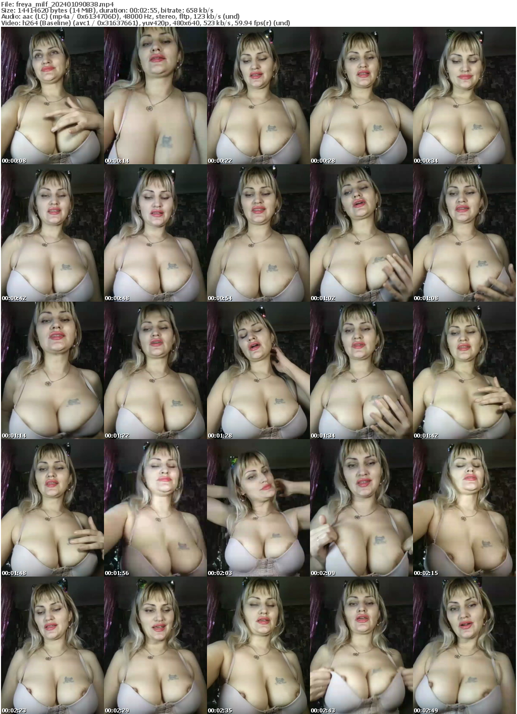 Preview thumb from freya_milf on 2024-01-09 @ bongacams