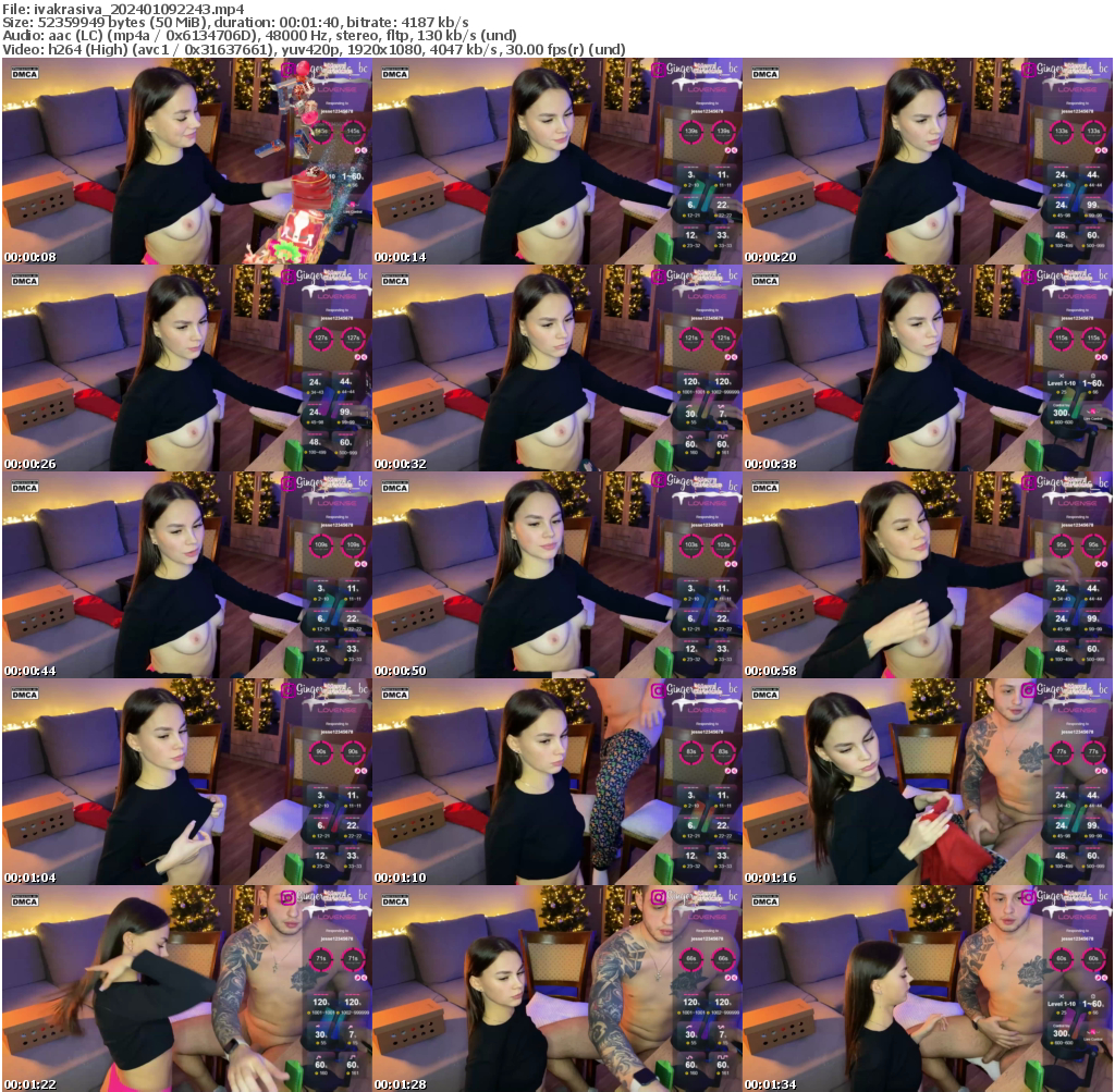 Preview thumb from ivakrasiva on 2024-01-09 @ bongacams