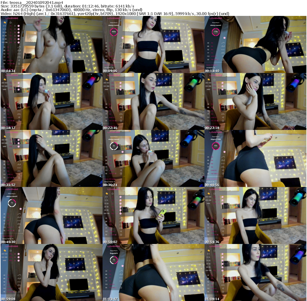 Preview thumb from teossa_ on 2024-01-09 @ bongacams