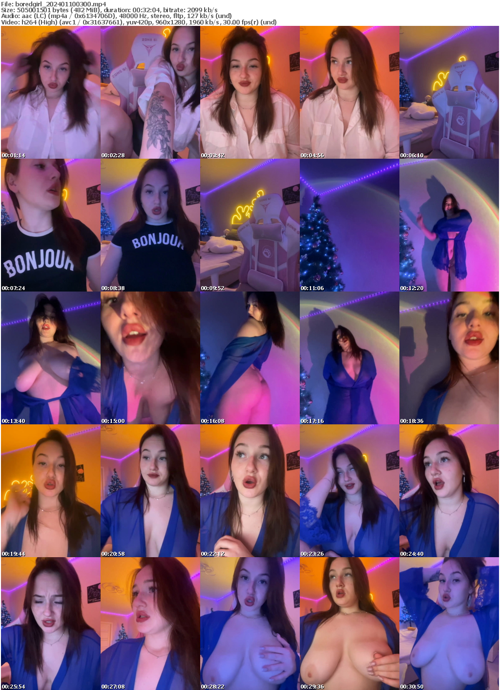 Preview thumb from boredgirl on 2024-01-10 @ bongacams