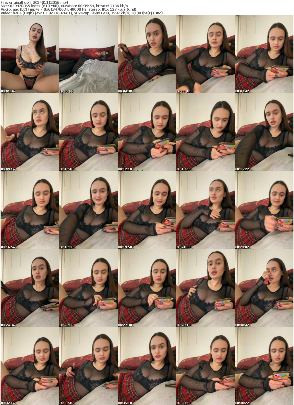 Preview thumb from originalhooli on 2024-01-11 @ bongacams