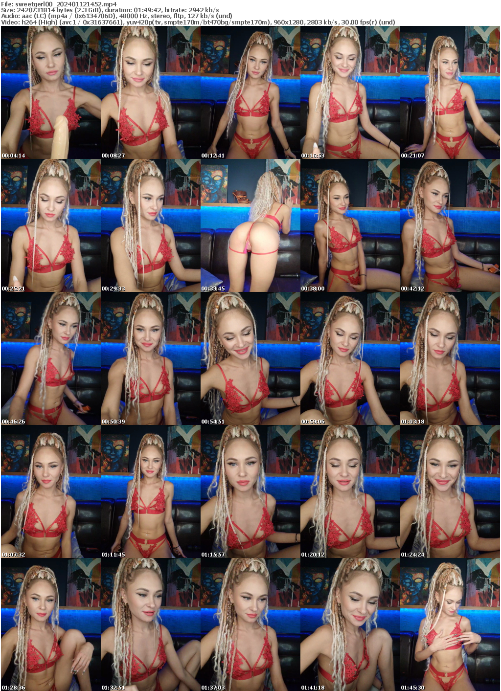 Preview thumb from sweetgerl00 on 2024-01-12 @ bongacams