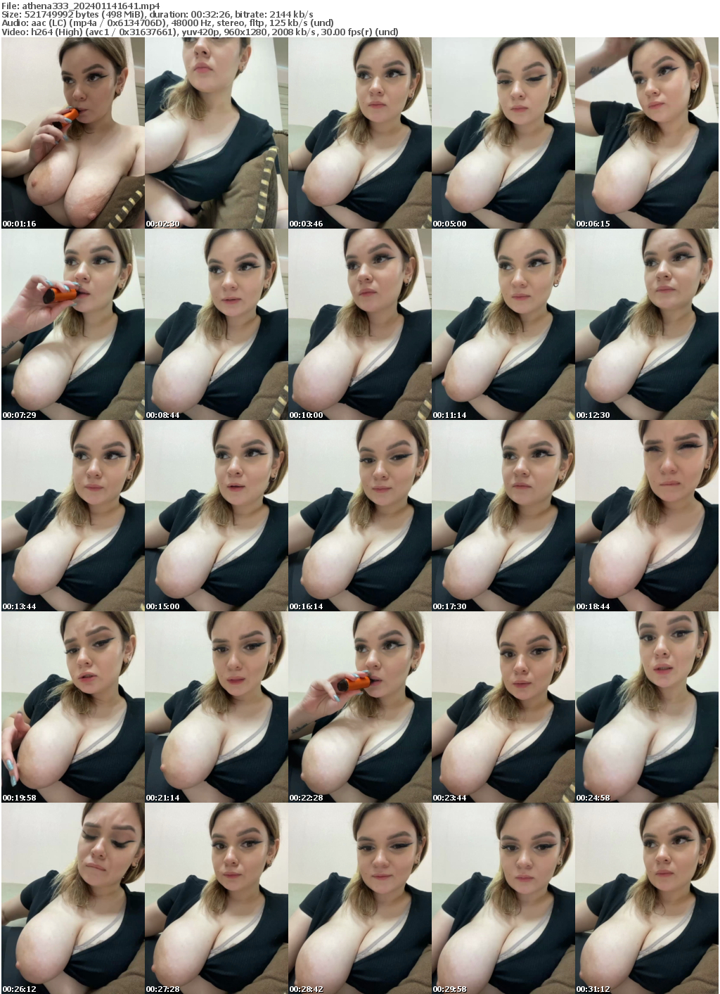 Preview thumb from athena333 on 2024-01-14 @ bongacams