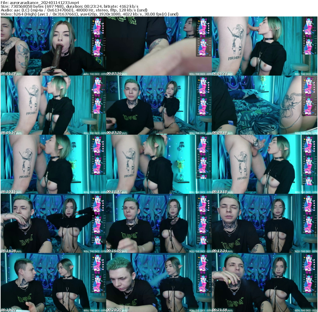 Preview thumb from auroraradiance on 2024-01-14 @ bongacams