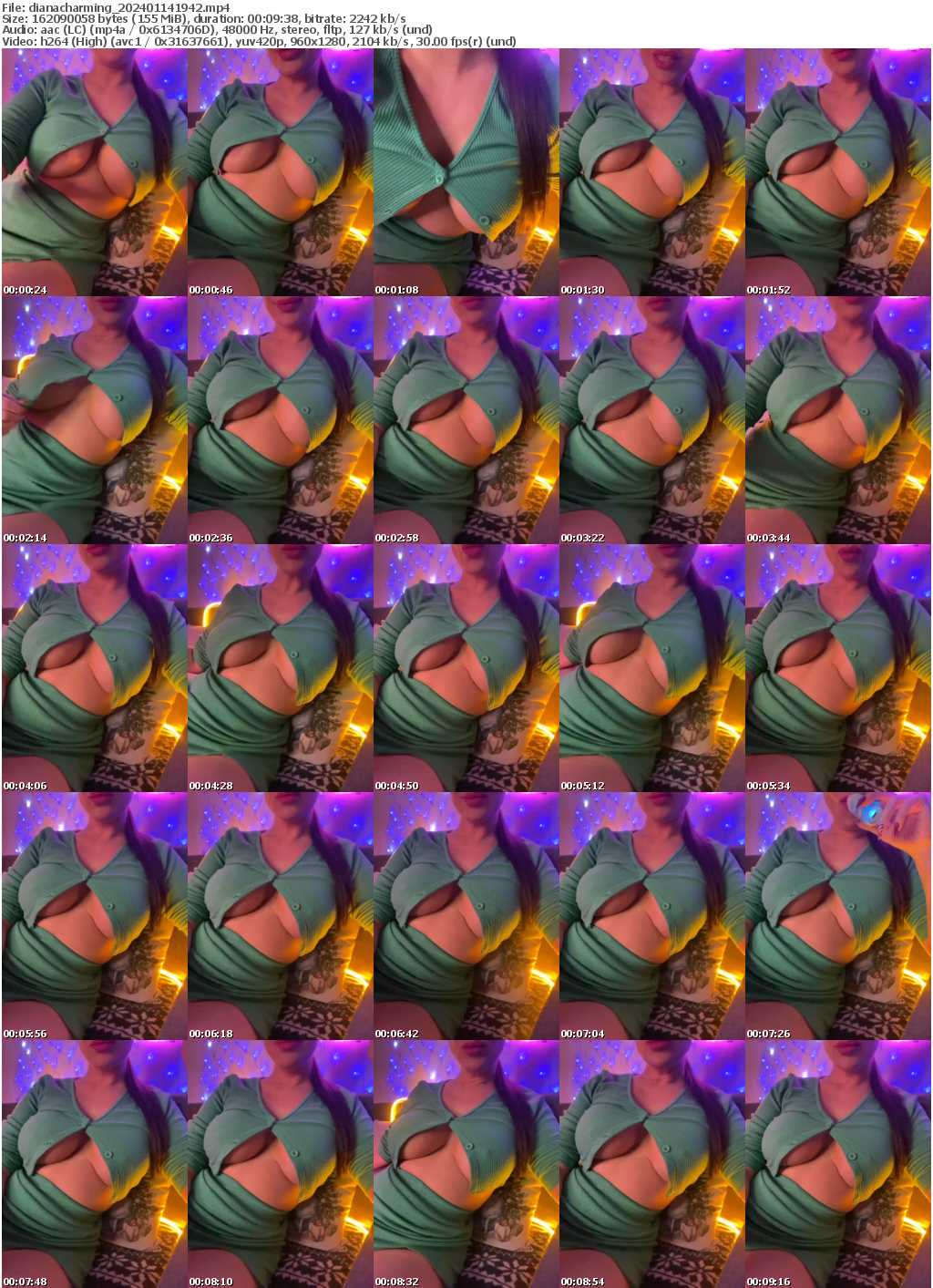 Preview thumb from dianacharming on 2024-01-14 @ bongacams