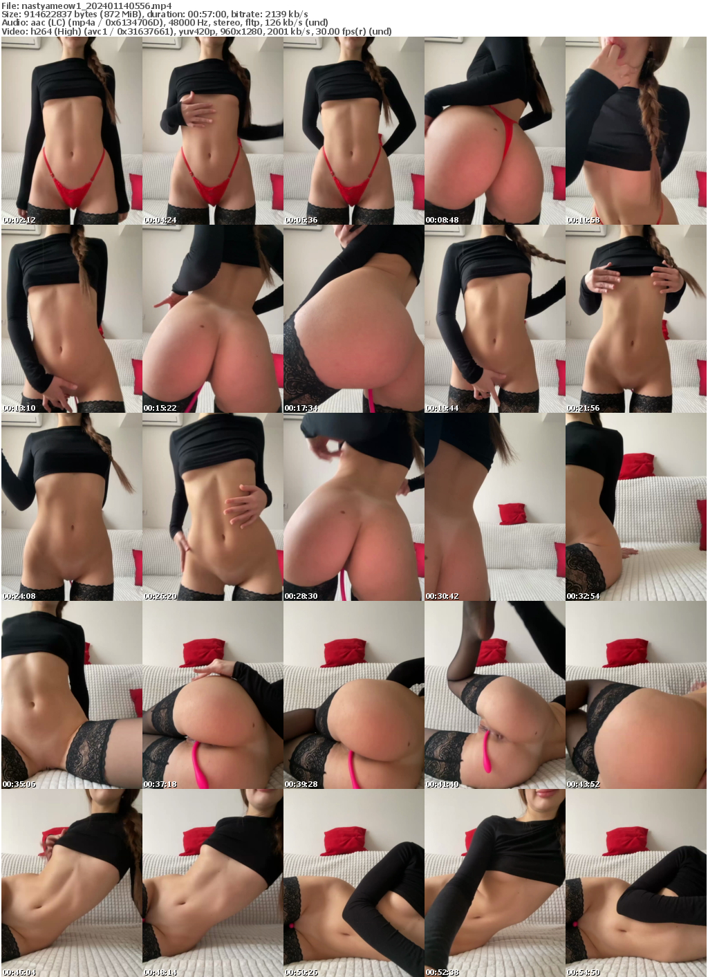 Preview thumb from nastyameow1 on 2024-01-14 @ bongacams