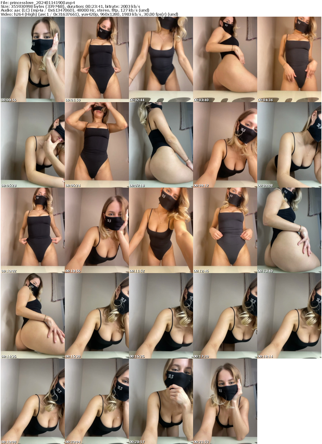 Preview thumb from princesslove on 2024-01-14 @ bongacams