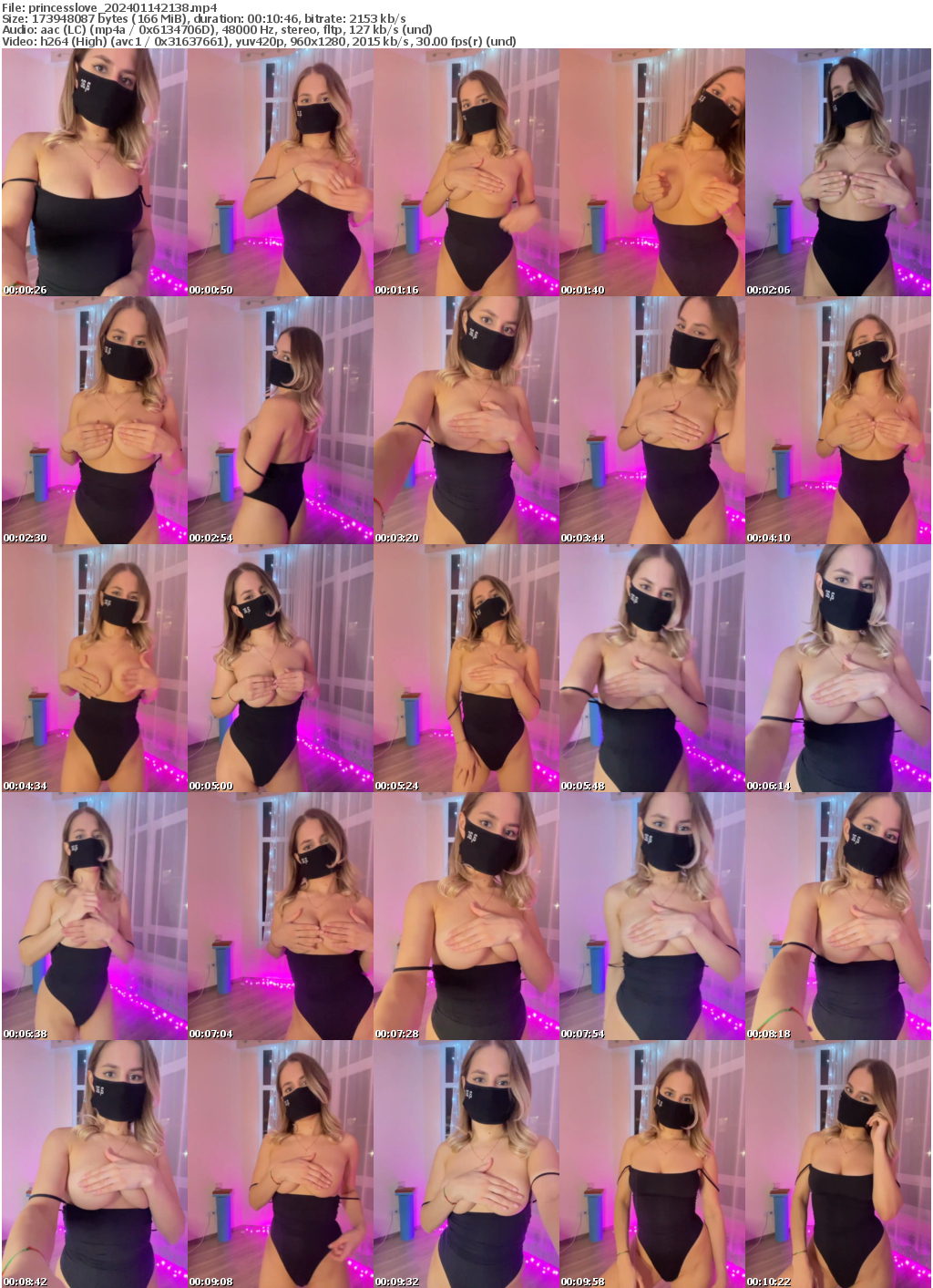 Preview thumb from princesslove on 2024-01-14 @ bongacams