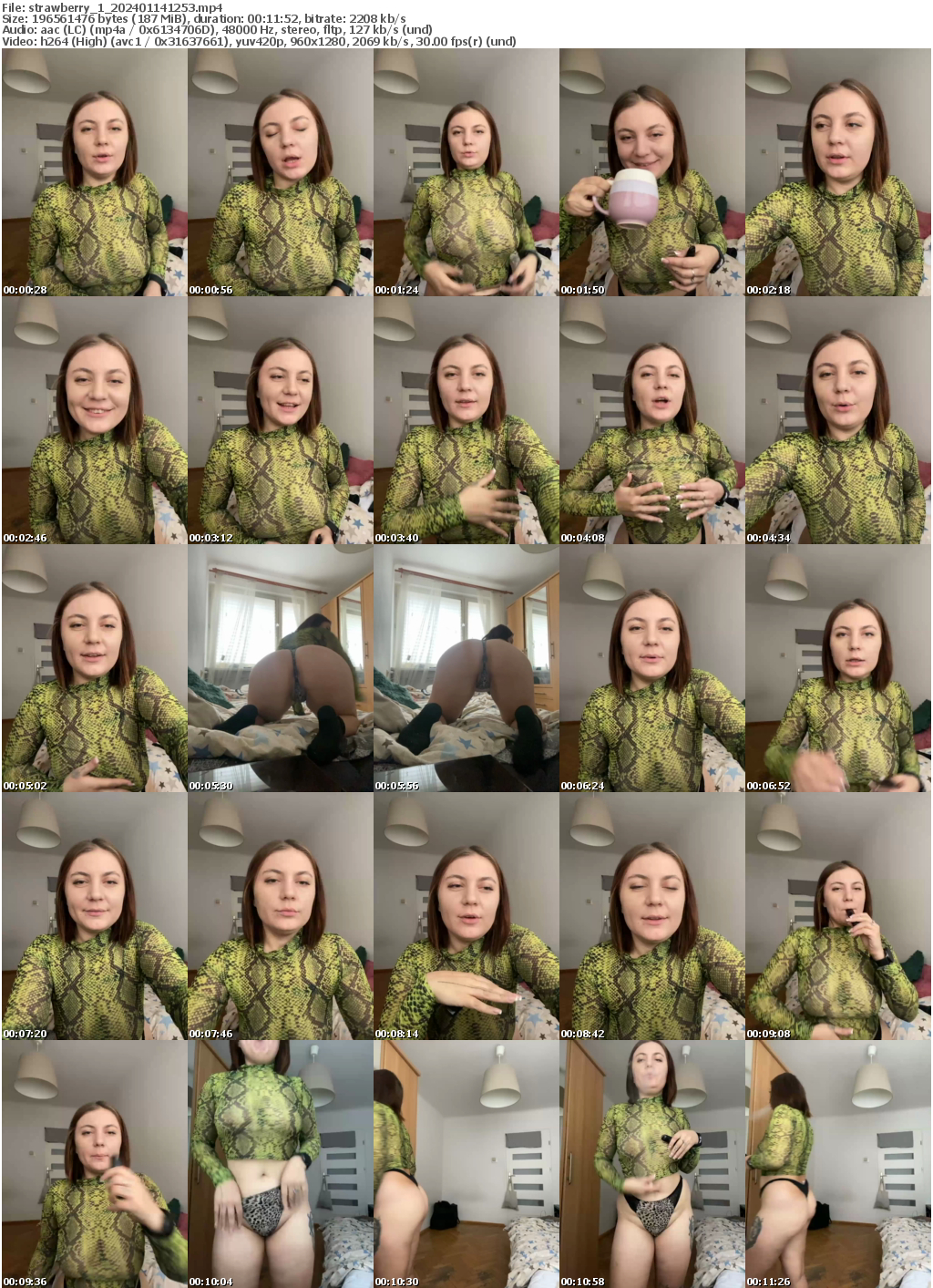 Preview thumb from strawberry_1 on 2024-01-14 @ bongacams