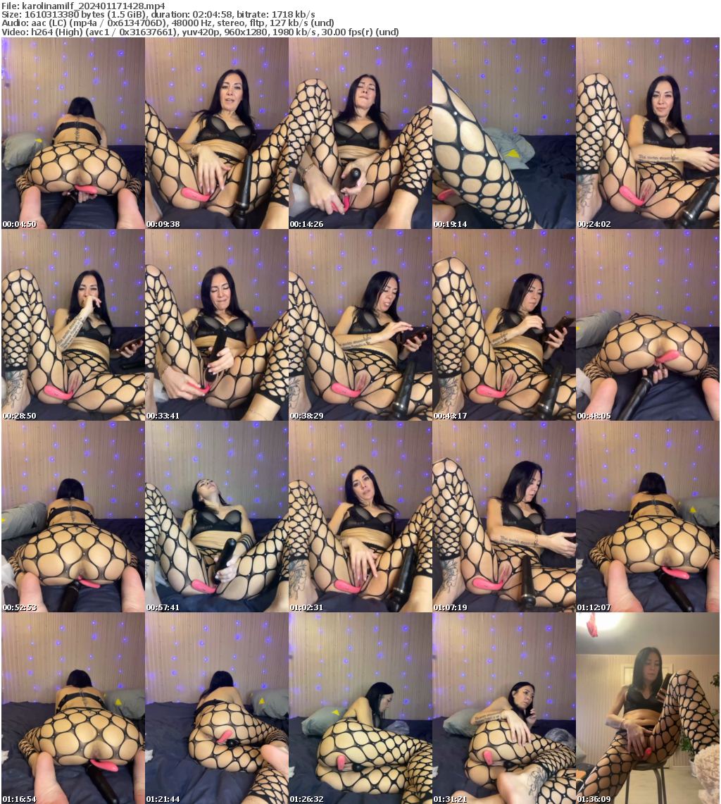 Preview thumb from karolinamilf on 2024-01-17 @ bongacams