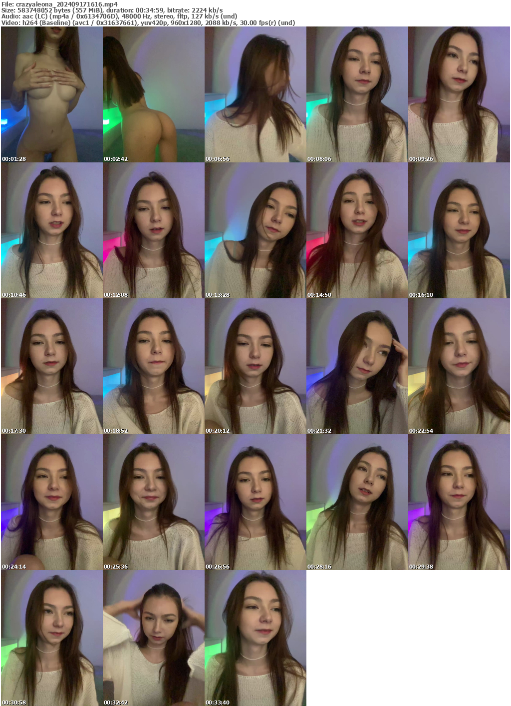 Preview thumb from crazyaleona on 2024-09-17 @ bongacams