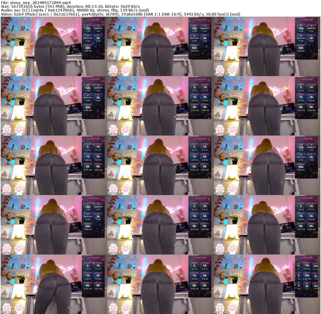 Preview thumb from elena_xxx on 2024-09-17 @ bongacams