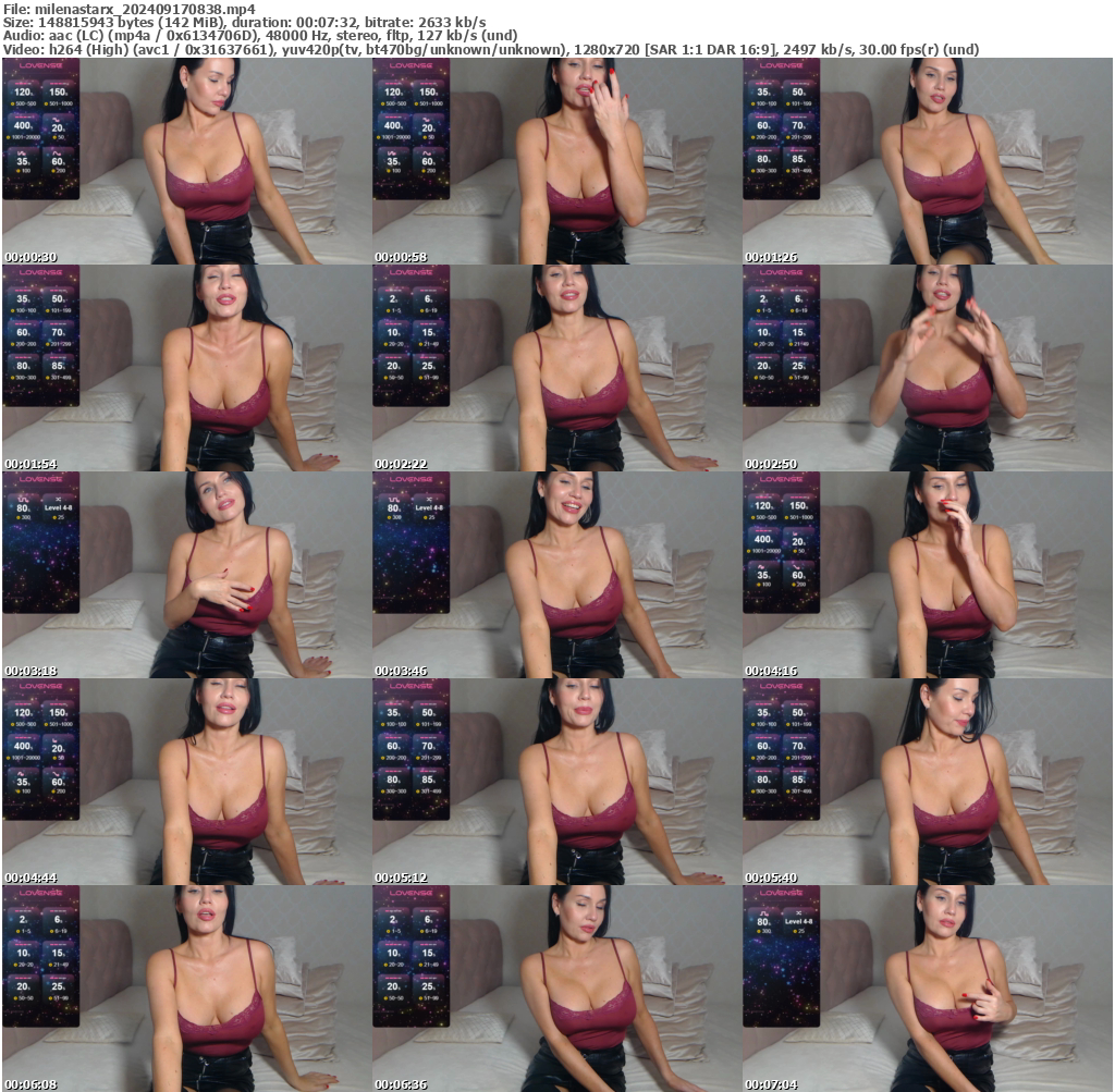 Preview thumb from milenastarx on 2024-09-17 @ bongacams