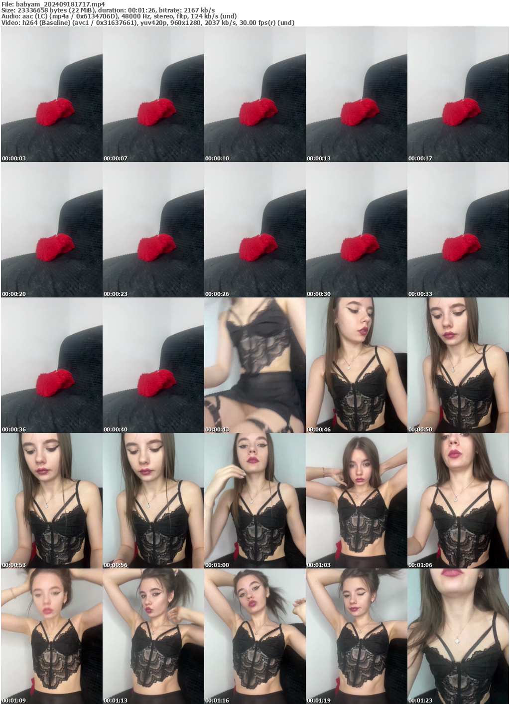 Preview thumb from babyam on 2024-09-18 @ bongacams