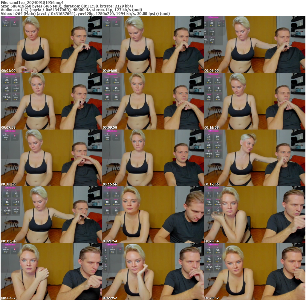 Preview thumb from cand1ce on 2024-09-18 @ bongacams