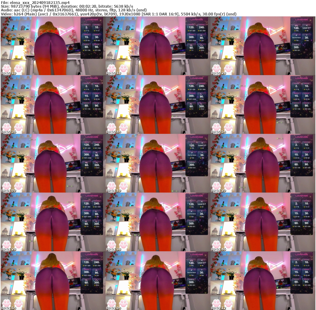 Preview thumb from elena_xxx on 2024-09-18 @ bongacams