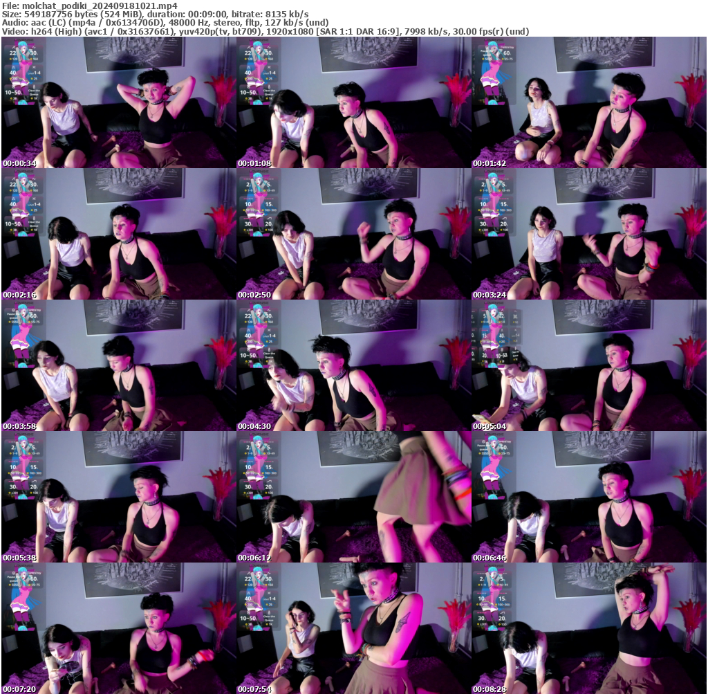 Preview thumb from molchat_podiki on 2024-09-18 @ bongacams