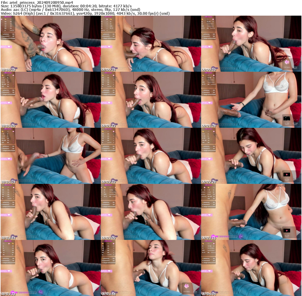 Preview thumb from ariel_princess on 2024-09-20 @ bongacams