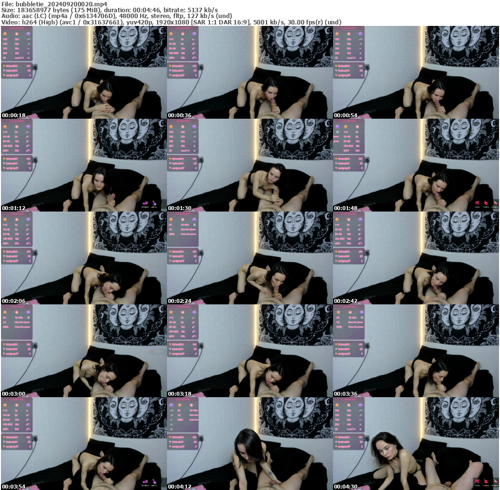 Preview thumb from bubbletie on 2024-09-20 @ bongacams