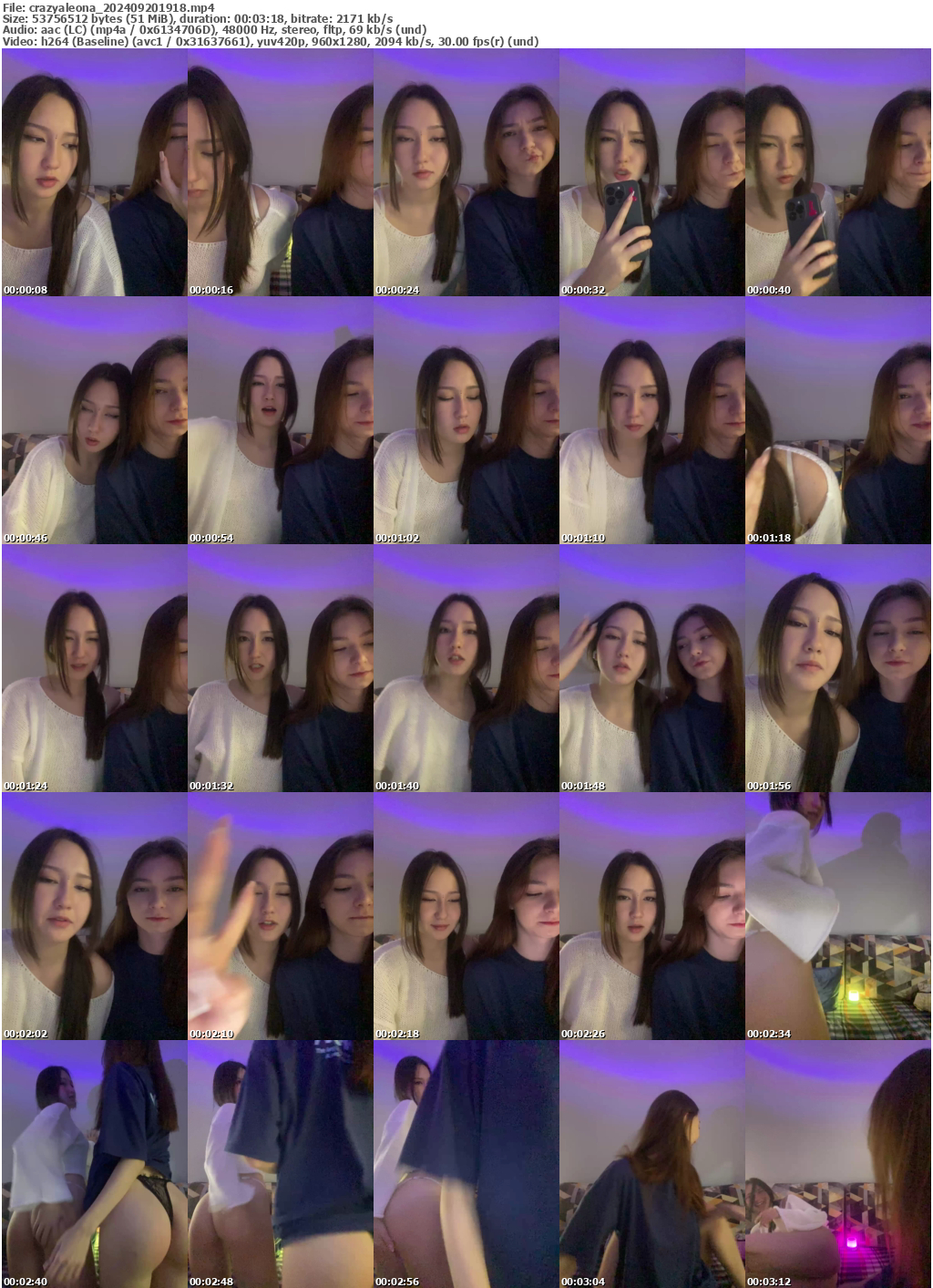 Preview thumb from crazyaleona on 2024-09-20 @ bongacams