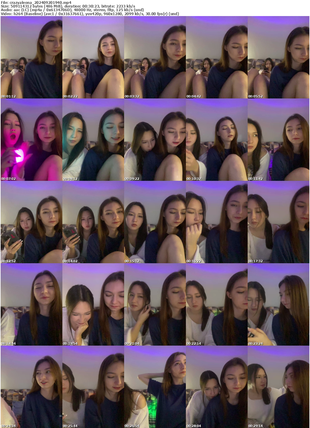 Preview thumb from crazyaleona on 2024-09-20 @ bongacams