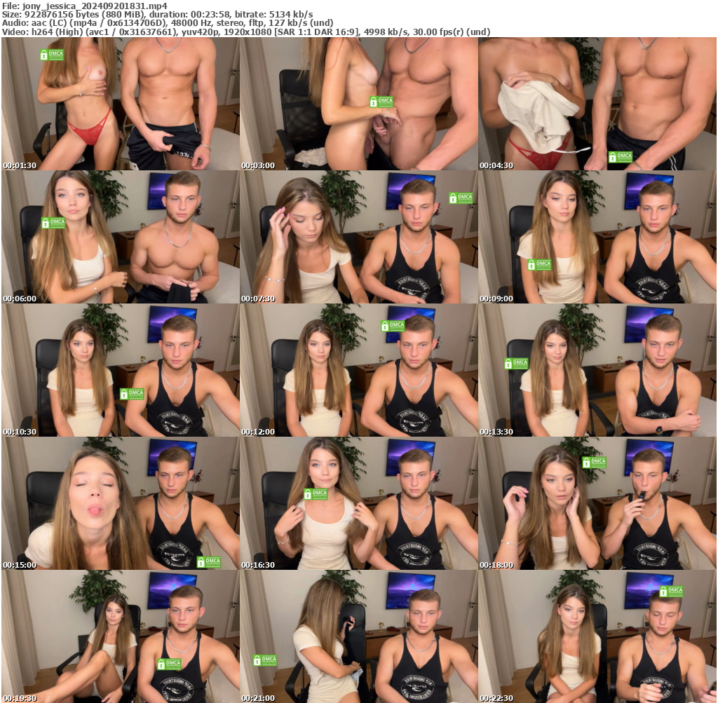 Preview thumb from jony_jessica on 2024-09-20 @ bongacams