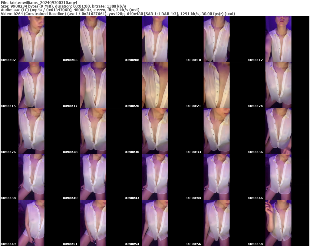 Preview thumb from kristenwilliams on 2024-09-20 @ bongacams