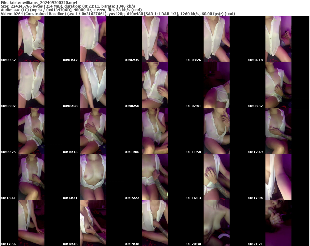 Preview thumb from kristenwilliams on 2024-09-20 @ bongacams