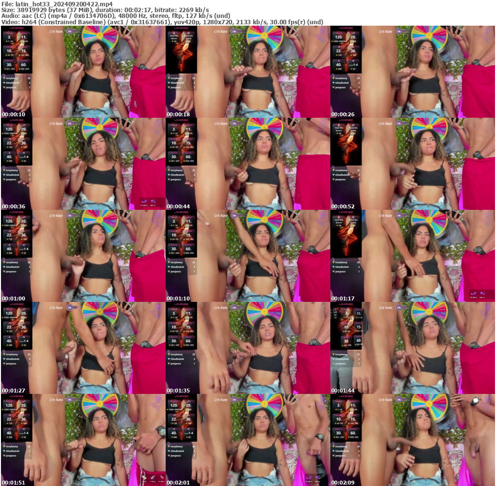 Preview thumb from latin_hot33 on 2024-09-20 @ bongacams
