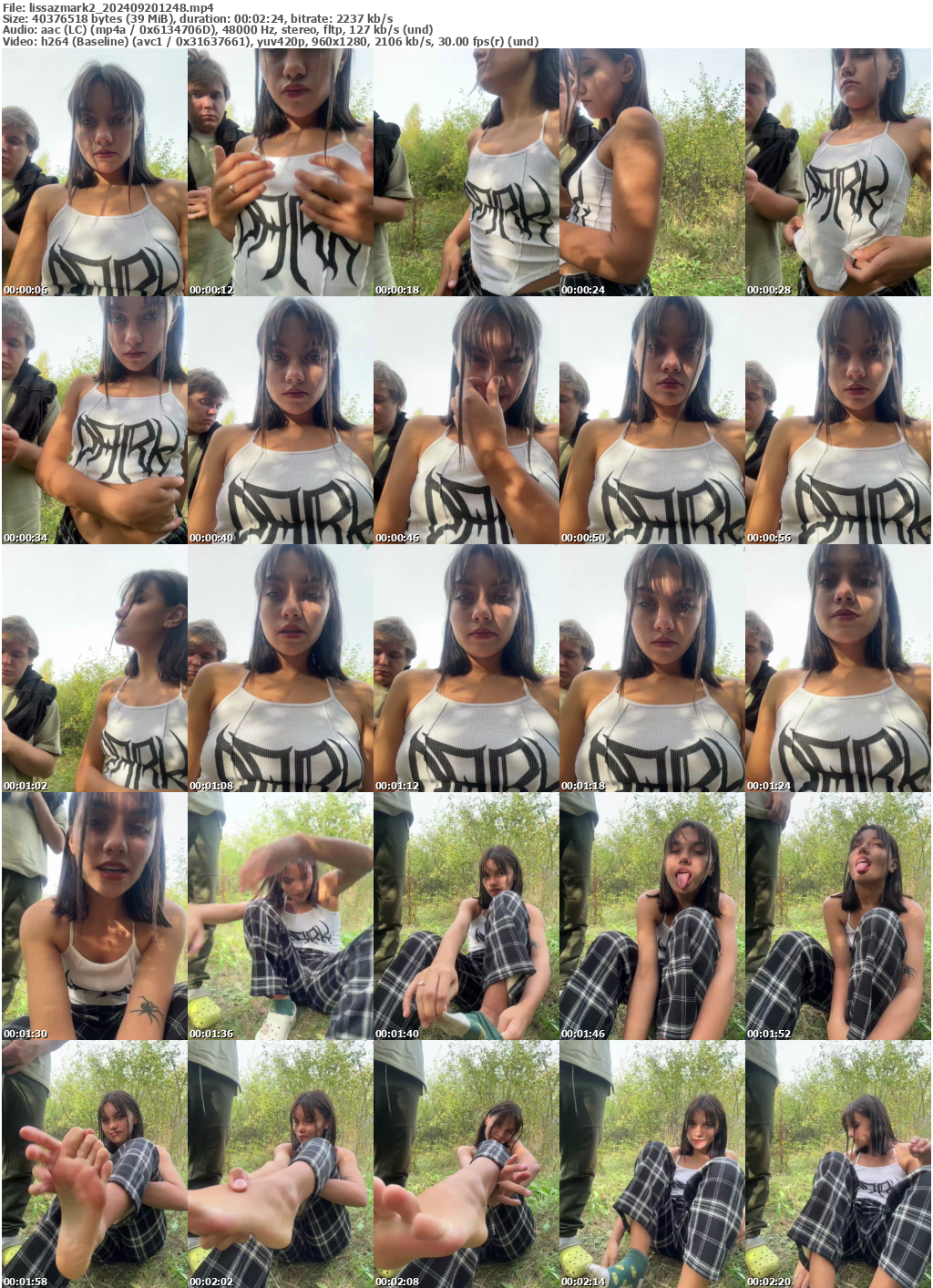 Preview thumb from lissazmark2 on 2024-09-20 @ bongacams