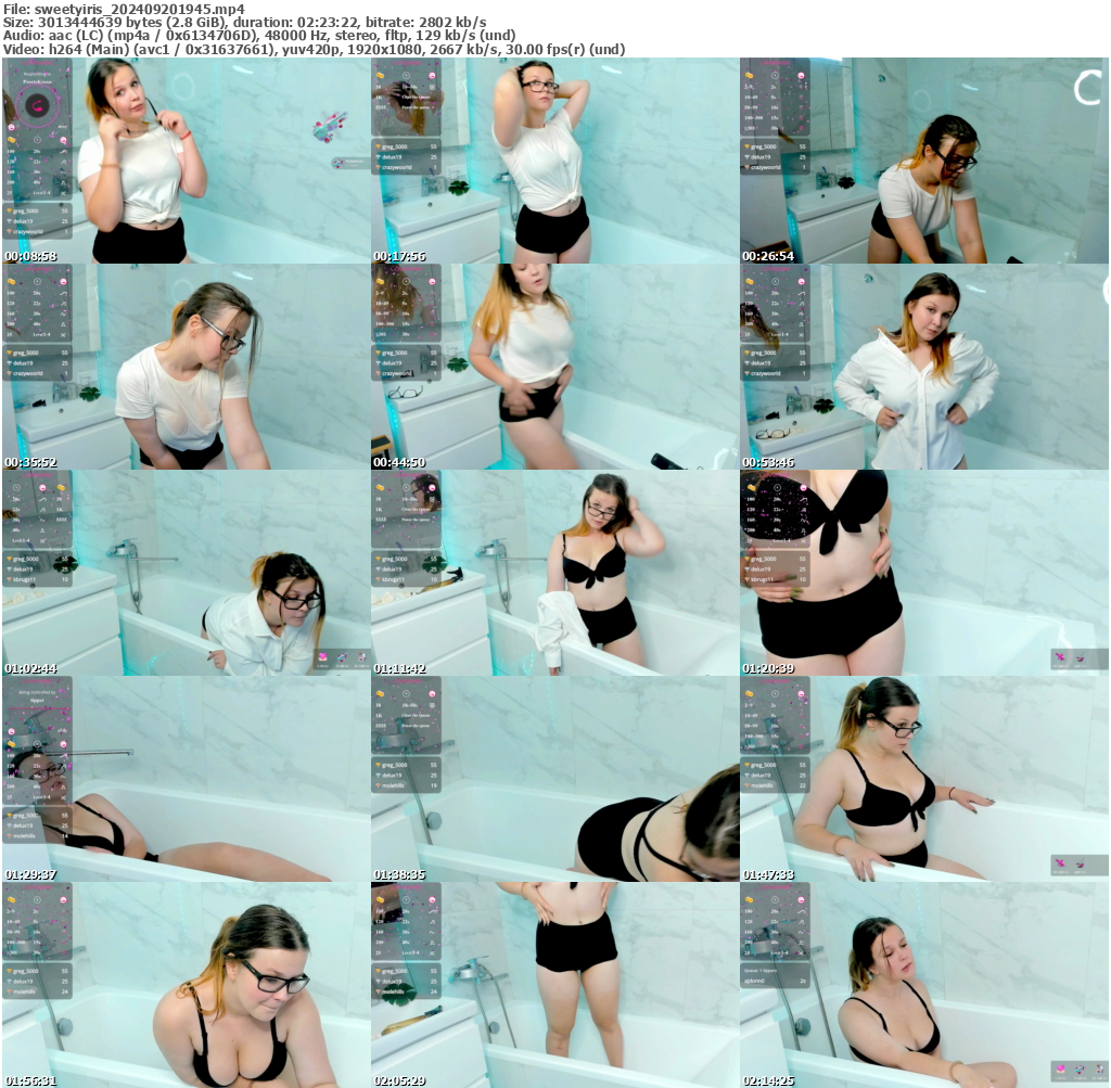 Preview thumb from sweetyiris on 2024-09-20 @ bongacams