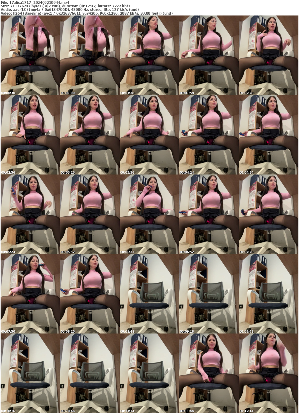 Preview thumb from 17alisa1717 on 2024-09-21 @ bongacams