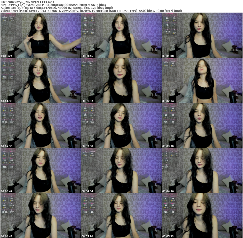 Preview thumb from cutiekitty6 on 2024-09-21 @ bongacams