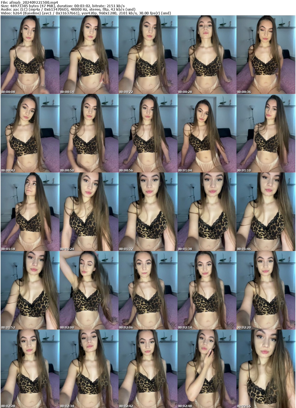 Preview thumb from afinab on 2024-09-22 @ bongacams