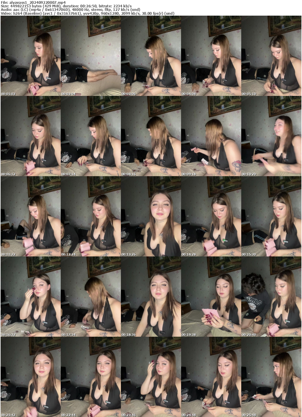 Preview thumb from alyavass1 on 2024-09-22 @ bongacams