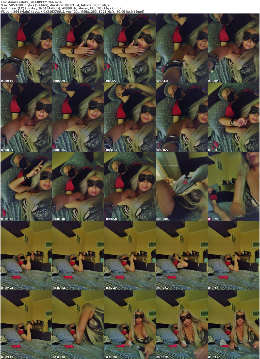 Preview thumb from daniellaaleks on 2024-09-22 @ bongacams