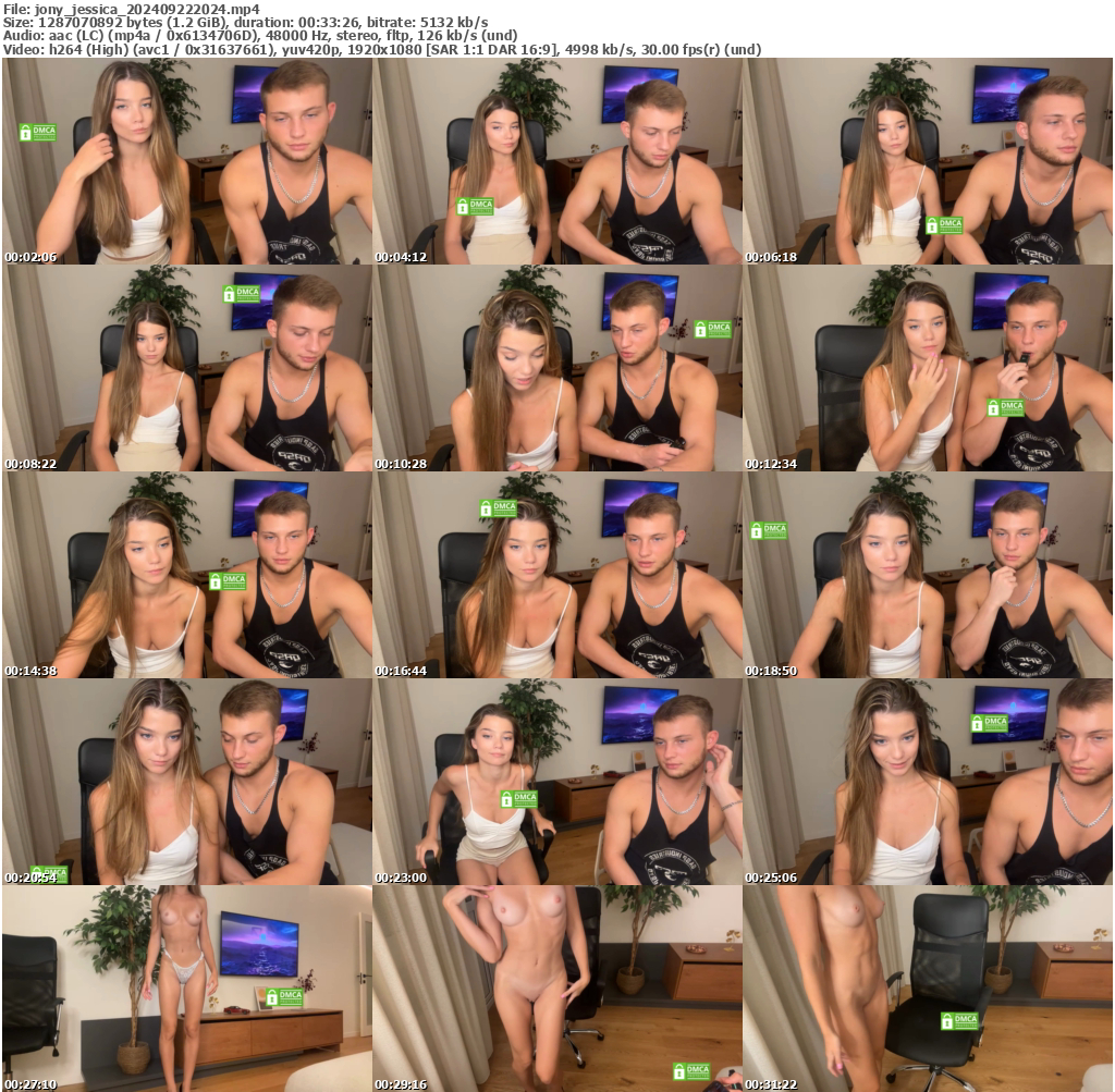 Preview thumb from jony_jessica on 2024-09-22 @ bongacams