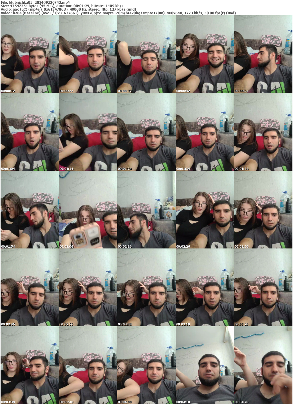 Preview thumb from klubnichka05 on 2024-09-22 @ bongacams