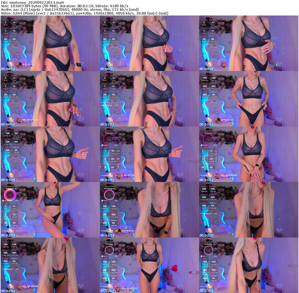 Preview thumb from miatonyy on 2024-09-22 @ bongacams