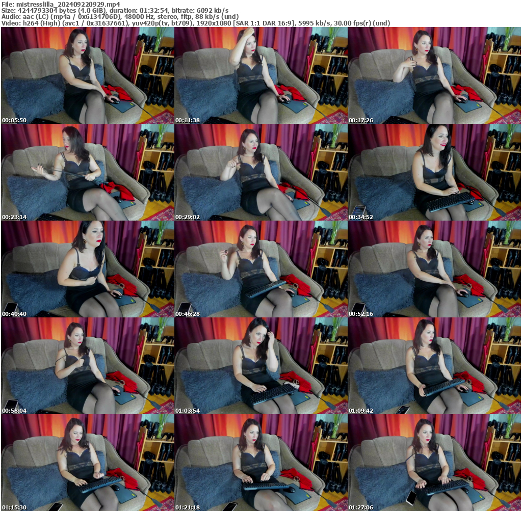 Preview thumb from mistresslilla on 2024-09-22 @ bongacams