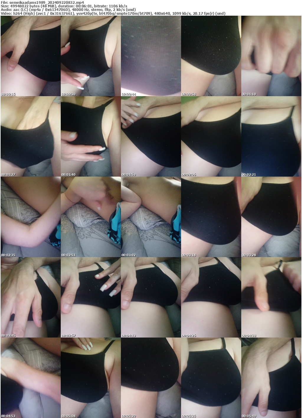 Preview thumb from semeikaadams1989 on 2024-09-22 @ bongacams