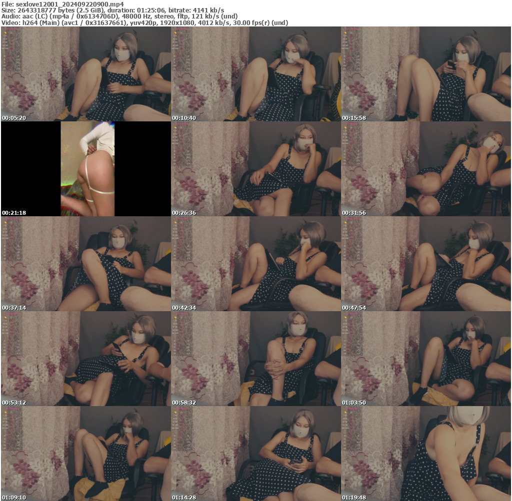 Preview thumb from sexlove12001 on 2024-09-22 @ bongacams