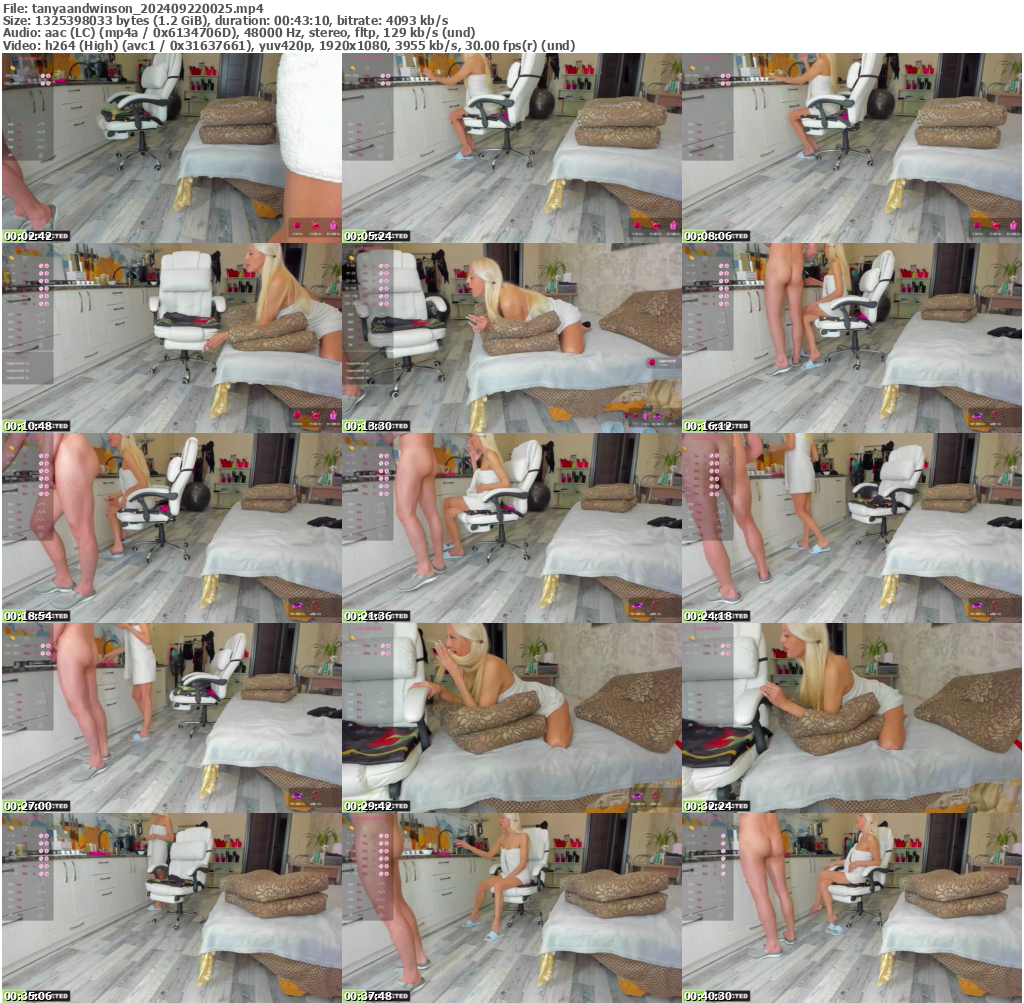 Preview thumb from tanyaandwinson on 2024-09-22 @ bongacams