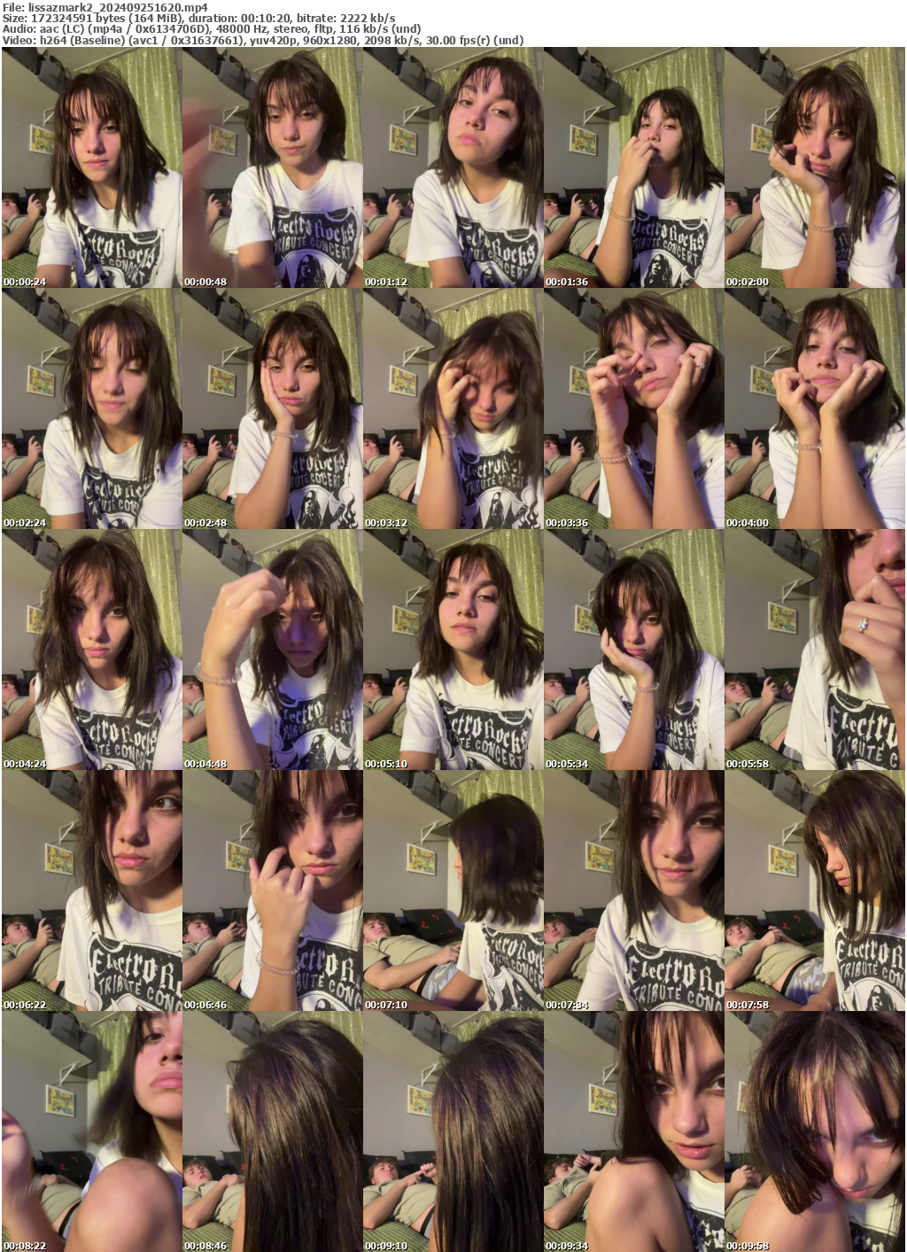 Preview thumb from lissazmark2 on 2024-09-25 @ bongacams