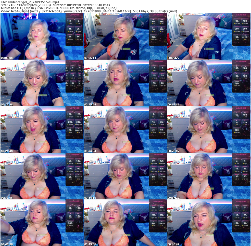 Preview thumb from smileofangel on 2024-09-25 @ bongacams