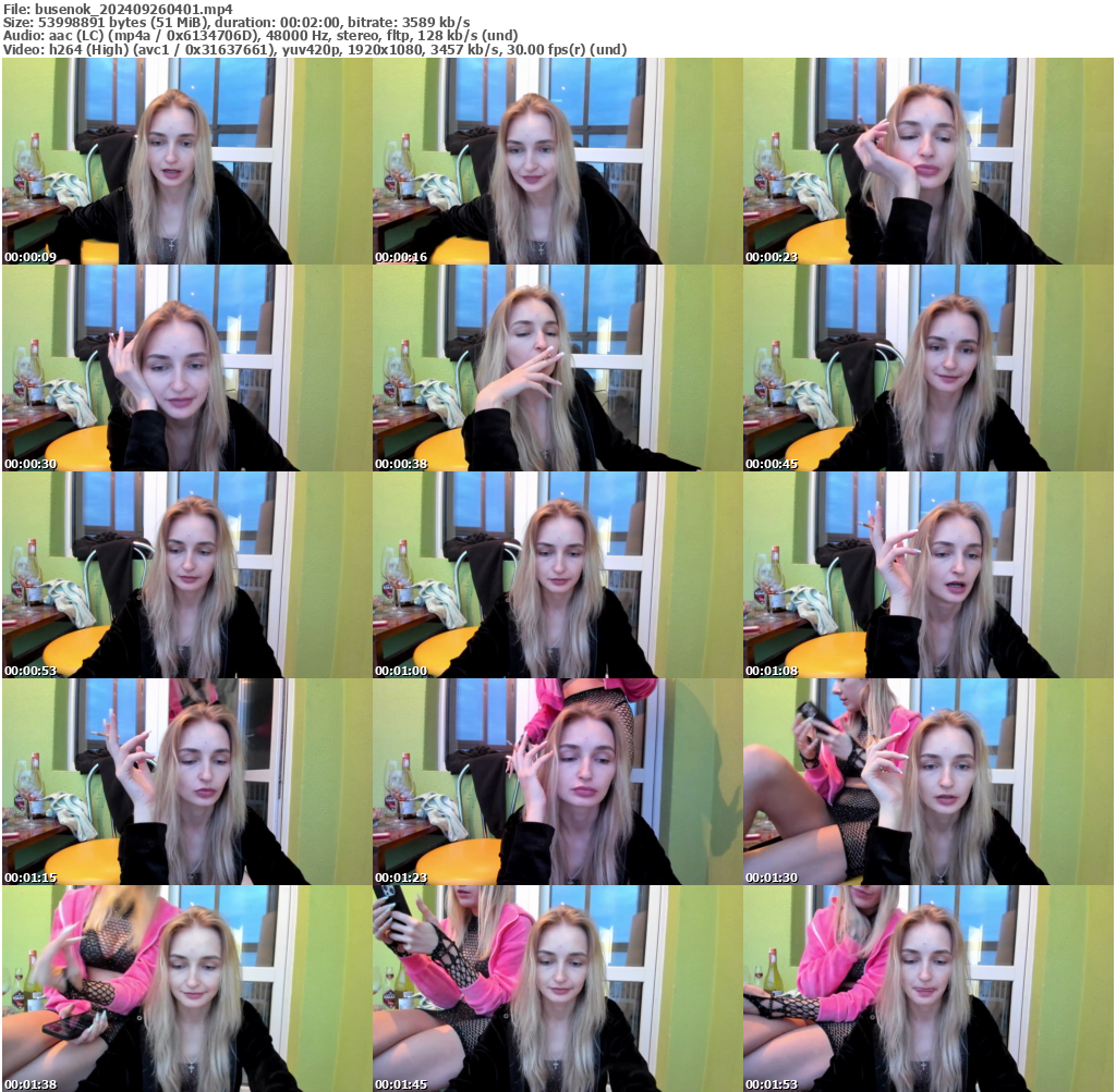 Preview thumb from busenok on 2024-09-26 @ bongacams