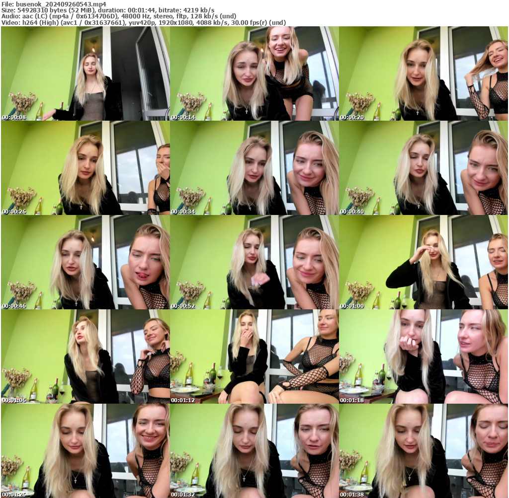 Preview thumb from busenok on 2024-09-26 @ bongacams