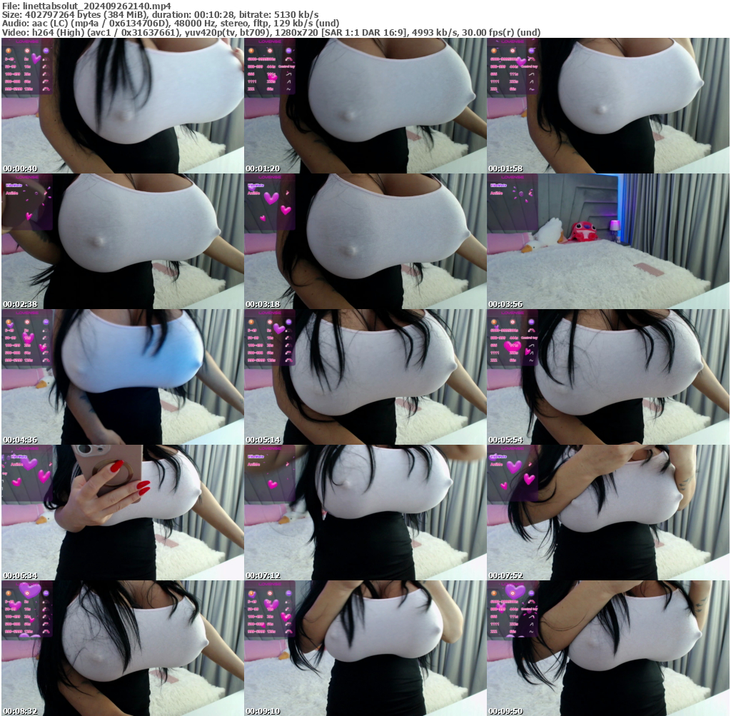 Preview thumb from linettabsolut on 2024-09-26 @ bongacams