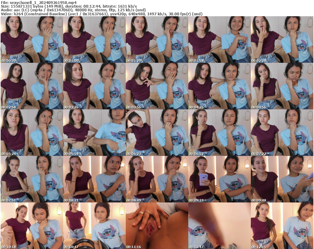 Preview thumb from sexychanell_1 on 2024-09-26 @ bongacams